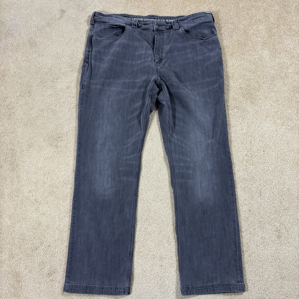 Duluth Trading Co Men's 42x34 Ballroom Double Flex Jeans Gray Denim Workwear